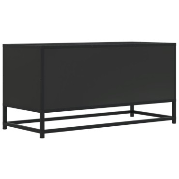 vidaXL Έπιπλο Τηλεόρασης Μαύρο 80x34,5x40cm Επεξεργ. Ξύλο / Μέταλλο