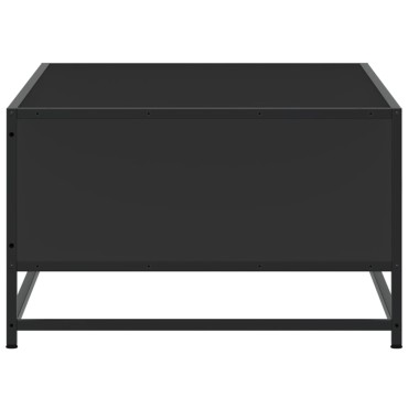 vidaXL Τραπεζάκι Σαλονιού Μαύρο 100x57x35cm από Επεξ. Ξύλο/Μέταλλο 1 τεμ.