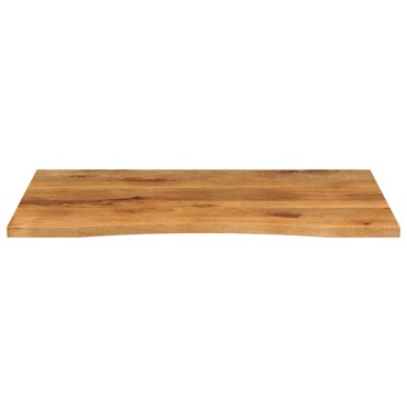 vidaXL Επιφάνεια Γραφείου Καμπύλη 100x80x2,5cm Μασίφ Ακατ. Μάνγκο
