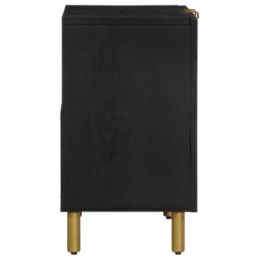 vidaXL Ντουλάπι Μπάνιου Μαύρο 62x33x58cm από Επεξεργασμένο Ξύλο