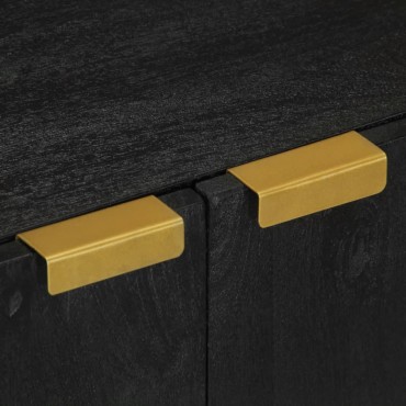vidaXL Ντουλάπι Μπάνιου Μαύρο 62x33x58cm από Επεξεργασμένο Ξύλο