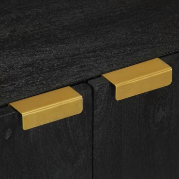 vidaXL Μπουφές Μαύρος 60x33x75cm από Επεξεργασμένο Ξύλο 1 τεμ.