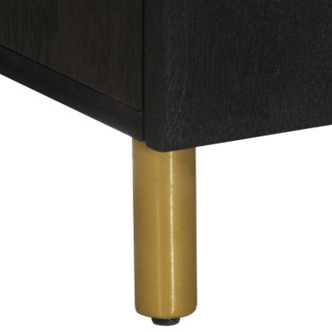 vidaXL Μπουφές Μαύρος 60x33x75cm από Επεξεργασμένο Ξύλο 1 τεμ.