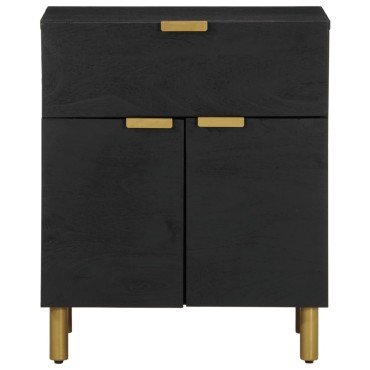 vidaXL Κομοδίνο Μαύρο 50x33x60cm από Επεξεργασμένο Ξύλο 1 τεμ.