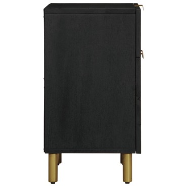 vidaXL Κομοδίνο Μαύρο 50x33x60cm από Επεξεργασμένο Ξύλο 1 τεμ.