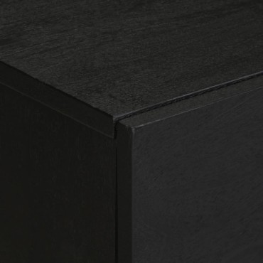 vidaXL Κομοδίνο Μαύρο 50x33x60cm από Επεξεργασμένο Ξύλο 1 τεμ.