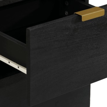 vidaXL Ραφιέρα Μαύρη 40x33x75cm από Επεξεργασμένο Ξύλο