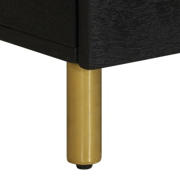 vidaXL Ραφιέρα Μαύρη 40x33x75cm από Επεξεργασμένο Ξύλο