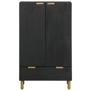 vidaXL Ντουλάπι Μαύρο 60x33x110cm από Επεξεργασμένο Ξύλο 1 τεμ.
