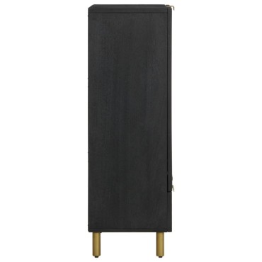 vidaXL Ντουλάπι Μαύρο 60x33x110cm από Επεξεργασμένο Ξύλο 1 τεμ.