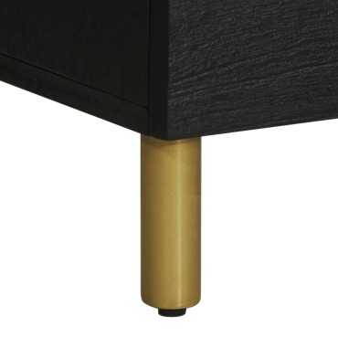 vidaXL Ντουλάπι Μαύρο 60x33x110cm από Επεξεργασμένο Ξύλο 1 τεμ.