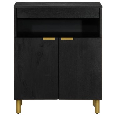 vidaXL Ραφιέρα Μαύρη 60x33x75cm από Επεξεργασμένο Ξύλο