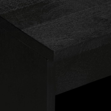 vidaXL Ραφιέρα Μαύρη 60x33x75cm από Επεξεργασμένο Ξύλο