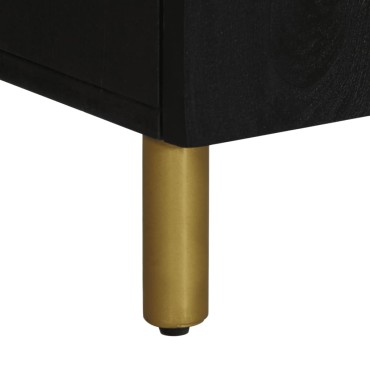 vidaXL Ραφιέρα Μαύρη 60x33x75cm από Επεξεργασμένο Ξύλο