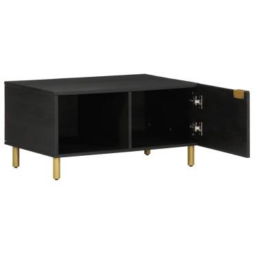vidaXL Τραπεζάκι Σαλονιού Μαύρο 80x50x40cm Επεξεργασμένο Ξύλο 1 τεμ.