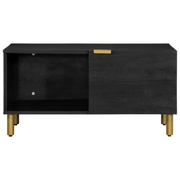 vidaXL Τραπεζάκι Σαλονιού Μαύρο 80x50x40cm Επεξεργασμένο Ξύλο 1 τεμ.