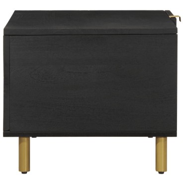 vidaXL Τραπεζάκι Σαλονιού Μαύρο 80x50x40cm Επεξεργασμένο Ξύλο 1 τεμ.