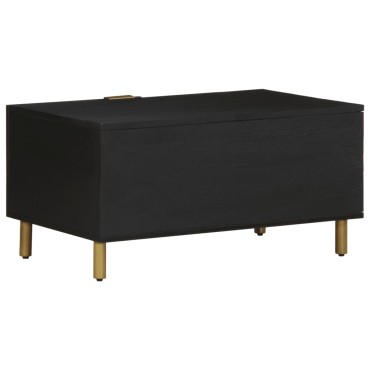 vidaXL Τραπεζάκι Σαλονιού Μαύρο 80x50x40cm Επεξεργασμένο Ξύλο 1 τεμ.