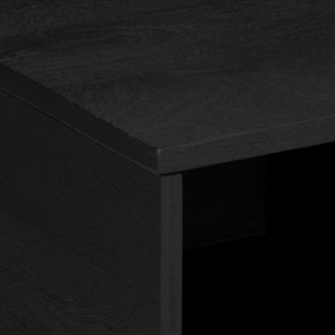 vidaXL Τραπεζάκι Σαλονιού Μαύρο 80x50x40cm Επεξεργασμένο Ξύλο 1 τεμ.