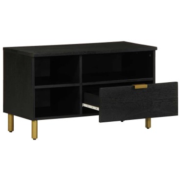 vidaXL Έπιπλο Τηλεόρασης Μαύρο 80x33x46cm από Επεξεργασμένο Ξύλο 1 τεμ.