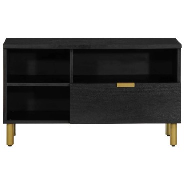 vidaXL Έπιπλο Τηλεόρασης Μαύρο 80x33x46cm από Επεξεργασμένο Ξύλο 1 τεμ.