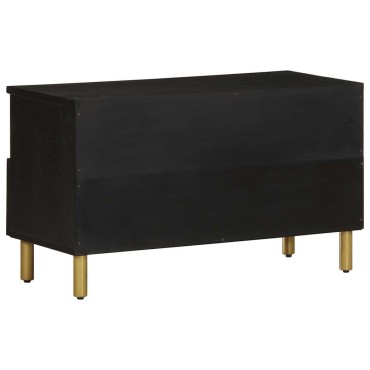 vidaXL Έπιπλο Τηλεόρασης Μαύρο 80x33x46cm από Επεξεργασμένο Ξύλο 1 τεμ.