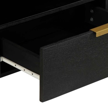 vidaXL Έπιπλο Τηλεόρασης Μαύρο 80x33x46cm από Επεξεργασμένο Ξύλο 1 τεμ.