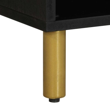 vidaXL Έπιπλο Τηλεόρασης Μαύρο 80x33x46cm από Επεξεργασμένο Ξύλο 1 τεμ.