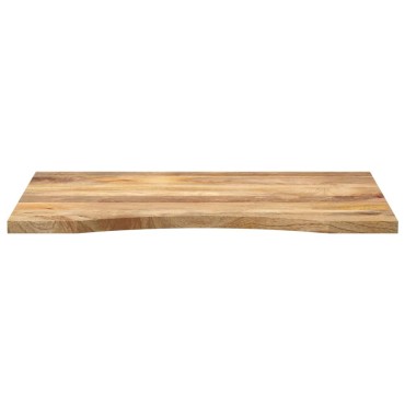 vidaXL Επιφάνεια Γραφείου Καμπύλη 90x60x2,5cm Μασίφ Ακατ. Μάνγκο