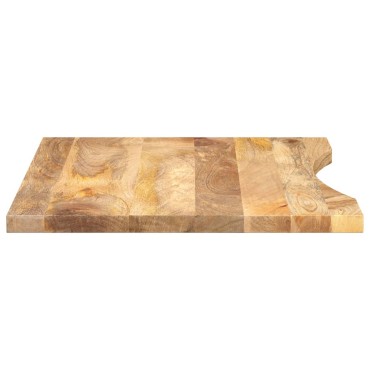 vidaXL Επιφάνεια Γραφείου Καμπύλη 90x60x2,5cm Μασίφ Ακατ. Μάνγκο