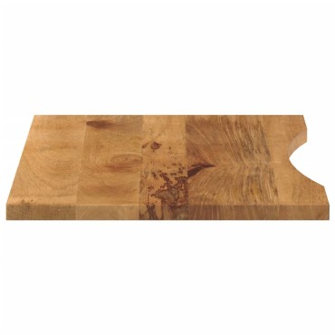 vidaXL Επιφάνεια Γραφείου Καμπύλη 100x60x2,5cm Μασίφ Ακατ. Μάνγκο