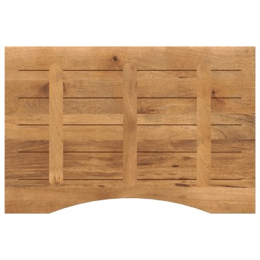 vidaXL Επιφάνεια Γραφείου Καμπύλη 100x60x2,5cm Μασίφ Ακατ. Μάνγκο