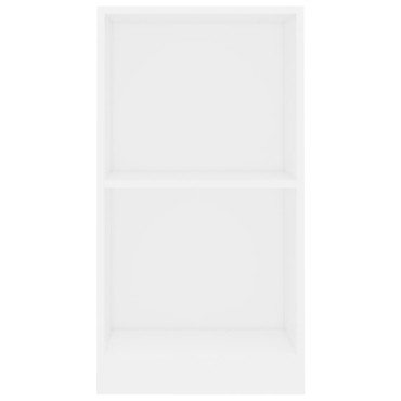 vidaXL Βιβλιοθήκη Λευκή 40x24x75cm από Επεξ. Ξύλο 1 τεμ.
