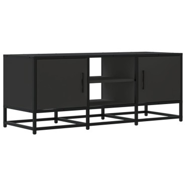 vidaXL Έπιπλο Τηλεόρασης Μαύρο 100x35x41cm Επεξεργ. Ξύλο / Μέταλλο