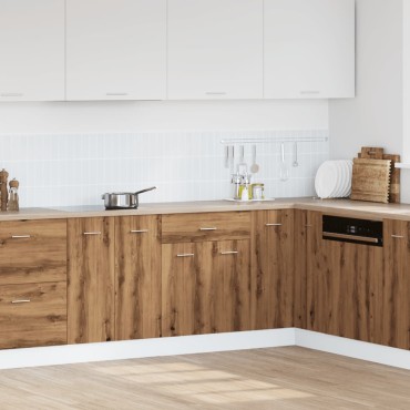 vidaXL Ντουλάπι με Συρτάρια "Lyon" από Τεχνητό Δρυς 60x46x81,5cm από Τεχνητό Ξύλο 1 τεμ.