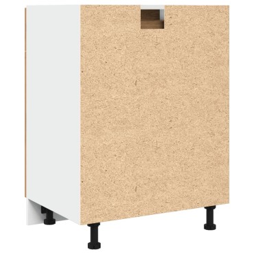 vidaXL Ντουλάπι με Συρτάρια "Lyon" από Τεχνητό Δρυς 60x46x81,5cm από Τεχνητό Ξύλο 1 τεμ.