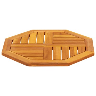 vidaXL Επιφάνεια Τραπεζιού Οκτάγωνη 50x50x2cm Μασίφ Ξύλο Ακακίας 1 τεμ.