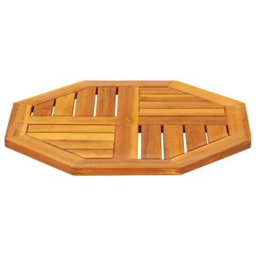 vidaXL Επιφάνεια Τραπεζιού Οκτάγωνη 50x50x2cm Μασίφ Ξύλο Ακακίας 1 τεμ.