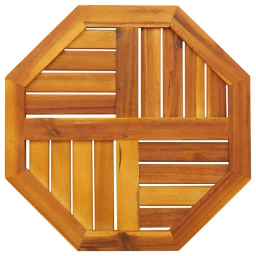 vidaXL Επιφάνεια Τραπεζιού Οκτάγωνη 50x50x2cm Μασίφ Ξύλο Ακακίας 1 τεμ.