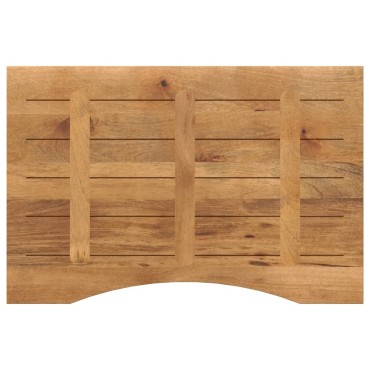 vidaXL Επιφάνεια Γραφείου Καμπύλη 100x50x2,5cm Μασίφ Ακατ. Μάνγκο