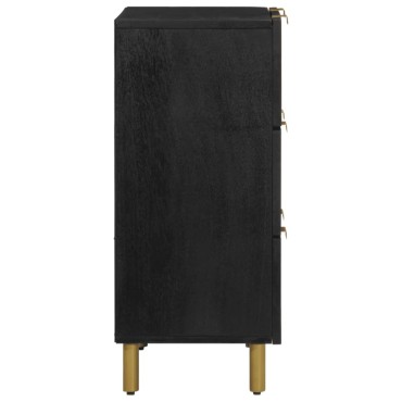 vidaXL Μπουφές Μαύρος 60x33x75cm από Επεξεργασμένο Ξύλο 1 τεμ.
