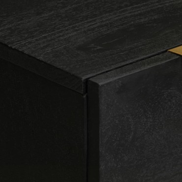 vidaXL Μπουφές Μαύρος 60x33x75cm από Επεξεργασμένο Ξύλο 1 τεμ.