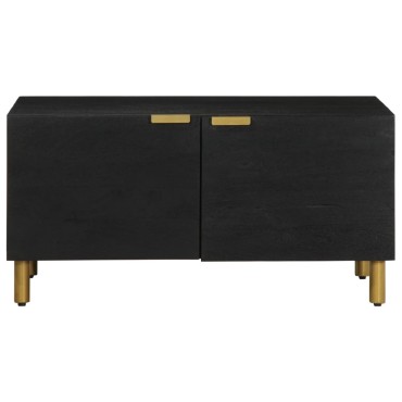 vidaXL Τραπεζάκι Σαλονιού Μαύρο 80x50x40cm Επεξεργασμένο Ξύλο 1 τεμ.