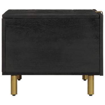 vidaXL Τραπεζάκι Σαλονιού Μαύρο 80x50x40cm Επεξεργασμένο Ξύλο 1 τεμ.