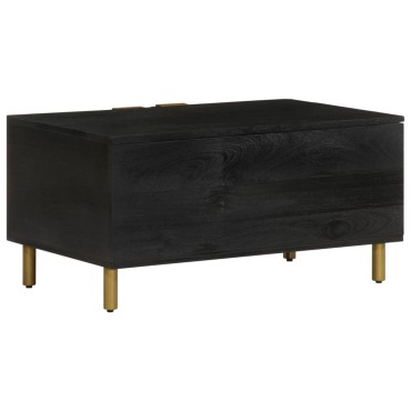 vidaXL Τραπεζάκι Σαλονιού Μαύρο 80x50x40cm Επεξεργασμένο Ξύλο 1 τεμ.