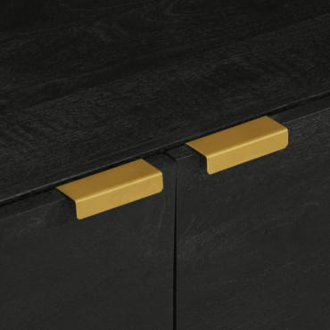 vidaXL Τραπεζάκι Σαλονιού Μαύρο 80x50x40cm Επεξεργασμένο Ξύλο 1 τεμ.