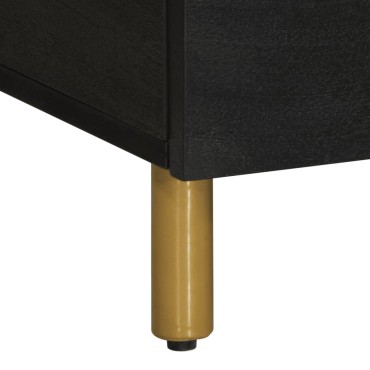 vidaXL Τραπεζάκι Σαλονιού Μαύρο 80x50x40cm Επεξεργασμένο Ξύλο 1 τεμ.