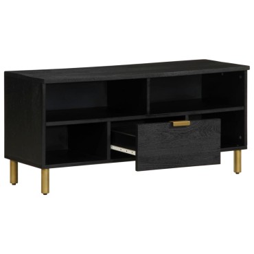vidaXL Έπιπλο Τηλεόρασης Μαύρο 100x33x46cm από Επεξεργασμένο Ξύλο 1 τεμ.