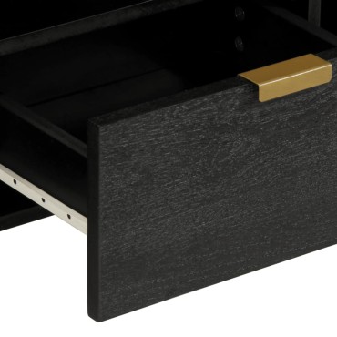 vidaXL Έπιπλο Τηλεόρασης Μαύρο 100x33x46cm από Επεξεργασμένο Ξύλο 1 τεμ.