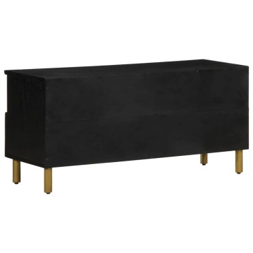 vidaXL Έπιπλο Τηλεόρασης Μαύρο 100x33x46cm από Επεξεργασμένο Ξύλο 1 τεμ.